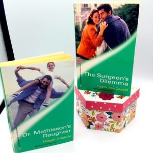 Vintage Harlequin medical romance book bundle.